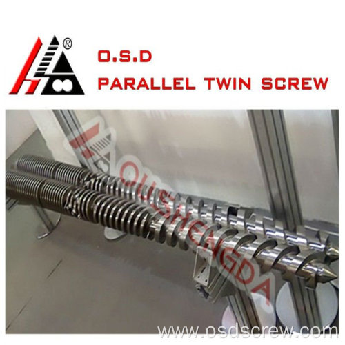 Turkey Mikrosan parallel twin screw barrel for PVC pipe profile masterbatch pelletizing granules MCV 75/25D, MCV 90/26D